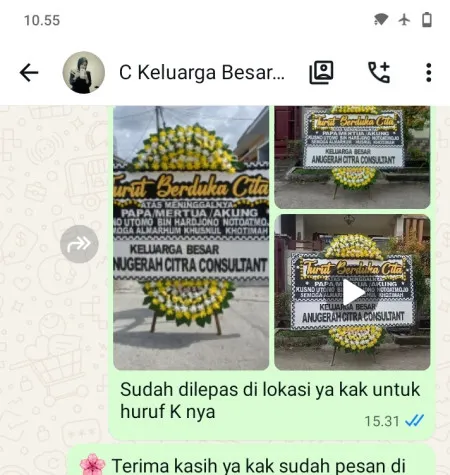 Pengiriman Papan Bunga Duka Kepatihan Tirtoyudo