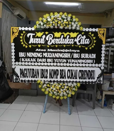 Papan Bunga Duka Kepatihan Tirtoyudo