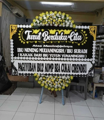 Papan Bunga di Kepatihan Tirtoyudo